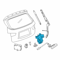 OEM 2020 Infiniti QX60 Lock Assembly Tail Gate Diagram - 90500-9NC0B