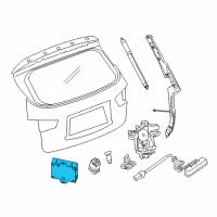 OEM Infiniti QX60 Controller Assembly-Power, Back Door Diagram - 284G4-3JA9B