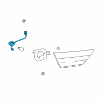 OEM 2017 Toyota Avalon SOCKET & WIRE, RR LA Diagram - 81585-07031