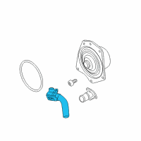 OEM Chrysler 300M Connector-Water Outlet Diagram - 5017183AB