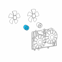 OEM 2008 Cadillac CTS Motor Asm-Engine Coolant Fan Diagram - 15932853