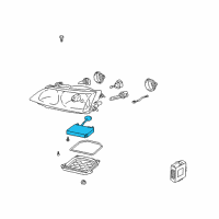 OEM 2000 Lexus ES300 Computer Sub-Assy, Headlamp Light Control Diagram - 81107-33350