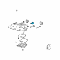 OEM Lexus ES300 Motor, Headlamp Leveling Diagram - 85661-33010