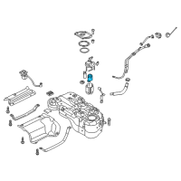 OEM Hyundai Fuel Pump Filter Diagram - 31112-1W000