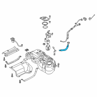 OEM Hyundai Tucson Hose-Fuel Filler Diagram - 31036-D3500