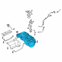 OEM Kia Sportage Fuel Tank Assembly Diagram - 31150D3550