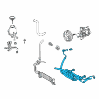 OEM 2017 Lexus LX570 Power Steering Pressure Feed Tube Assembly Diagram - 44410-60A20