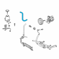 OEM Lexus LX570 Oil Reservoir To Pump Hose, No.1 Diagram - 44348-60480