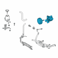 OEM 2016 Lexus LX570 Pump Assy, Vane Diagram - 44310-60631