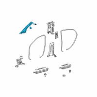 OEM Toyota Avalon Windshield Pillar Trim Diagram - 62210-AC080-B0