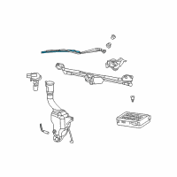 OEM 2012 Dodge Challenger Blade-Front WIPER Diagram - 68015148AA