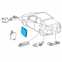 OEM 2022 Toyota Prius AWD-e Computer Diagram - 89990-47430