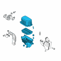 OEM 2015 Kia Soul Air Cleaner Assembly Diagram - 28110B2000