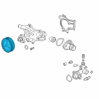 OEM 2019 Chevrolet Trax Pulley Diagram - 25195055