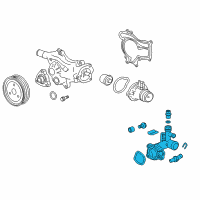 OEM 2021 Chevrolet Trax Water Outlet Diagram - 25193922