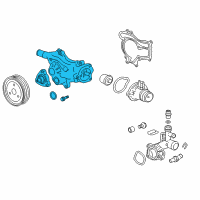 OEM Chevrolet Cruze Water Pump Kit Diagram - 55486342