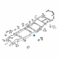 OEM 2018 Nissan Titan XD Bracket-Cab Mounting, 3RD. Diagram - 95132-7S230