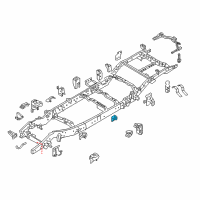 OEM Nissan Titan Bracket-Cab Mounting, 3RD. Diagram - 95132-7S230