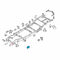 OEM 2019 Nissan Titan XD Bracket Front Shock, RH Diagram - 50412-7S000