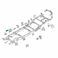 OEM 2018 Nissan Titan Engine Mounting Bracket Assembly, Left Diagram - E0311-EZ0MA