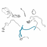 Genuine Toyota Vacuum Hose diagram