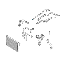 Genuine Ford Coolant Pipe Seal diagram