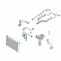 OEM 2002 BMW Z8 Exhaust Steam Hose Diagram - 17-10-2-693-702