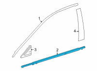 OEM Toyota Mirai Belt Molding Diagram - 75710-62020