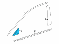 OEM 2021 Toyota Mirai Corner Molding Diagram - 67495-62010