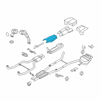 OEM BMW 750Li Heat Insulation, Tunnel Diagram - 51-48-7-202-855