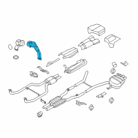 OEM BMW 750Li Catalytic Converter Diagram - 18-32-7-645-236