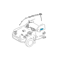 OEM Lexus RX330 Sensor, Seat Position Air Bag Diagram - 89178-33031