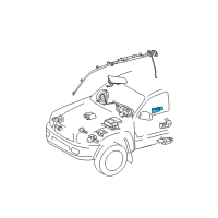 OEM Lexus ES330 Sensor, Seat Position Air Bag Diagram - 89178-33031