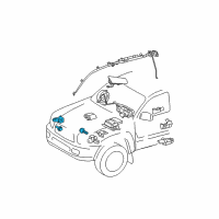 OEM 2002 Toyota Tundra Front Sensor Diagram - 89173-49165