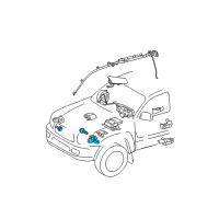 OEM 2002 Toyota Tundra Front Sensor Diagram - 89174-49065