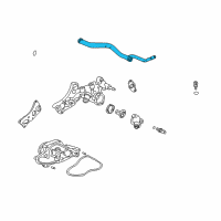 OEM 2008 Acura MDX Pipe, Connecting Diagram - 19505-RDJ-A00