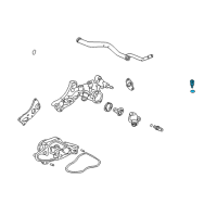 OEM 2005 Honda Insight Sensor Assembly, Water Temperature (Hadsys) Diagram - 37870-PK2-015