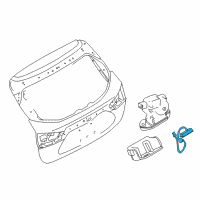 OEM 2022 Nissan Rogue Sport Switch Assy-Back Door Opener Diagram - 25380-4EA1A