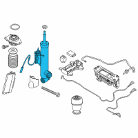 OEM 2014 BMW 550i GT xDrive Rear Left Shock Absorber Diagram - 37-12-6-851-139