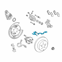 OEM 2018 Lexus RX350 Sensor, Speed, Rear RH Diagram - 89545-0E100