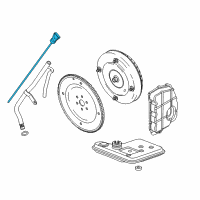 OEM Mercury Dipstick Diagram - AE5Z-7A020-D