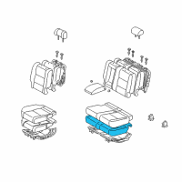 OEM 2004 Toyota Sequoia Cushion Diagram - 71612-0C010