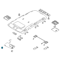 OEM 2022 Infiniti QX80 Holder-Sun Visor Diagram - 96409-5ZT0D