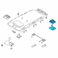 OEM 2004 Infiniti FX35 Lamp Assembly-Room Diagram - 26410-CG000