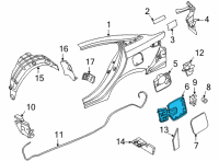 OEM Nissan Hinge-Fuel Filler Lid Diagram - 78834-5EF0A