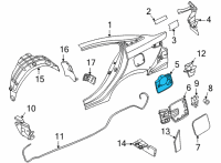 OEM 2021 Nissan Versa Base Assy-Fuel Filler Diagram - G8120-5EFMA