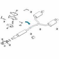 OEM 2018 Ford Police Interceptor Utility Front Hanger Diagram - FB5Z-5A204-A