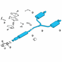 OEM 2017 Ford Explorer Muffler Diagram - FB5Z-5230-E