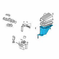 OEM 2002 Honda Odyssey Case Set, Air Cleaner Diagram - 17244-P8F-S10