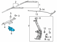 OEM 2022 Dodge Durango Motor-Windshield WIPER Diagram - 68301826AB